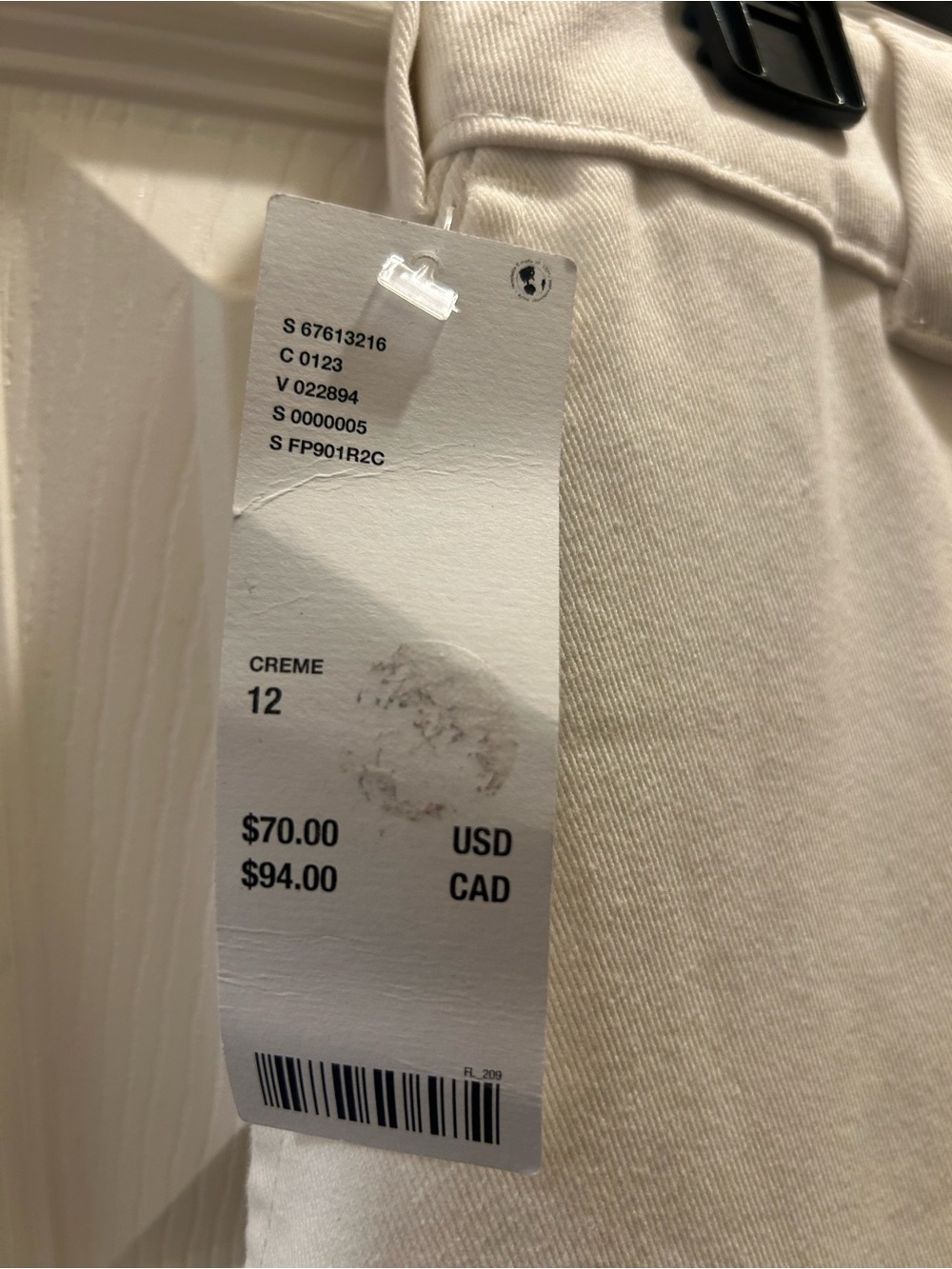 Urban Outfitters Dickies Cream High-Rise Wide-Leg Pants - Picture 2 of 7